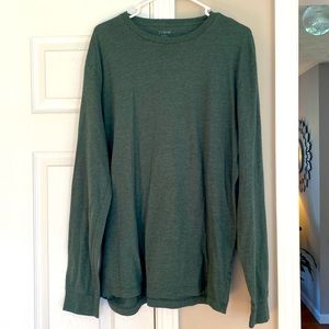 J. Crew Washed Size XL Men’s Long Sleeve Tee Hunter Green Super Soft